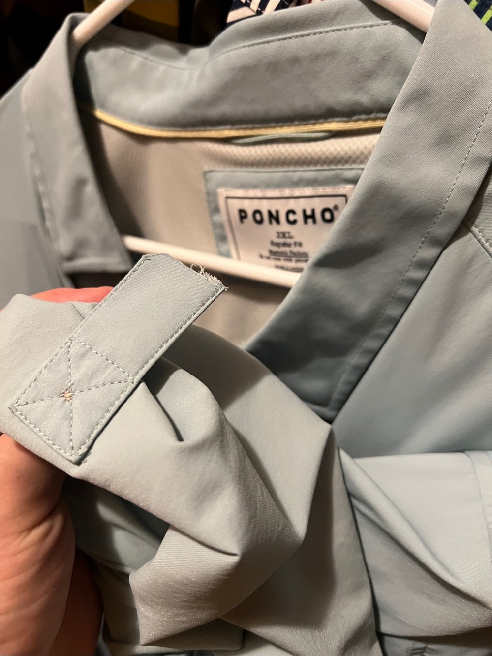 Poncho Men's Casual Button-Down Shirt in Light Sage - Picture 11 of 11